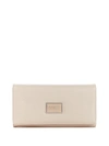 Guess Factory Abree Glitter Clutch Wallet In White