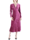 MAGGY LONDON WOMENS VELVET MIDI COCKTAIL AND PARTY DRESS
