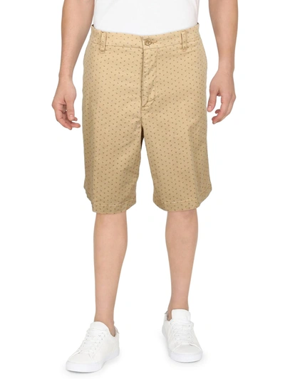Dockers Mens Anchor Print Flexible Casual Shorts In Beige