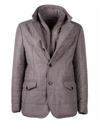Made In Italy Elegant Italian Wool-cashmere Blend Jacket In Grey