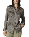 Equipment Signature Silk Shirt In Grey
