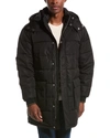 Armani Exchange Heavyweight Coat In Black