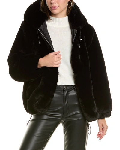 Rebecca Minkoff Oversized Hooded Jacket In Black