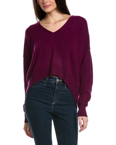 Brodie Cashmere Ivy Cashmere Sweater In Purple