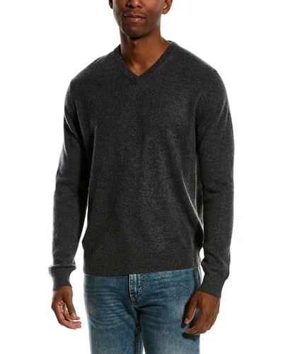 Magaschoni Tipped Cashmere Sweater In Grey