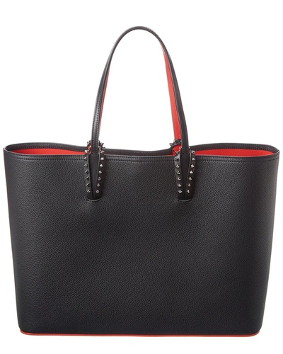 Christian Louboutin Cabata Leather Tote In Black