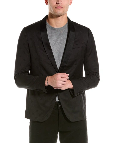 Lanvin Wool & Silk-blend Jacket In Black