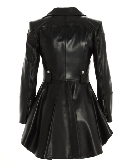 ALEXANDER MCQUEEN PEPLUM JACKET COATS, TRENCH COATS BLACK