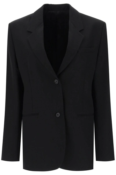 Totême Tailored Single-breasted Jacket In Black