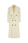 Ami Alexandre Mattiussi Wide-lapels Double-breasted Long Coat In White