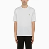 Prada Mens White Terry Logo-plaque Cotton-blend T-shirt In White
