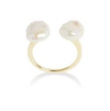 Olivia & Pearl Uat Baroque Pearl Ring In Baroq/pr/yg/s