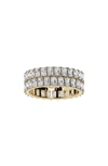 Jennifer Fisher Lab Created Diamond Eternity Ring In 18k Yellow Gold