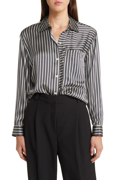 Rails Spencer Multi-striped Silk Shirt In Aspen Stripe