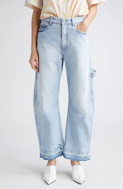 Stella Mccartney Denim Wide Leg Jeans In White