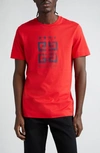 GIVENCHY SLIM FIT 4G LOGO COTTON GRAPHIC T-SHIRT