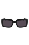 LONGCHAMP 53MM RECTANGULAR SUNGLASSES