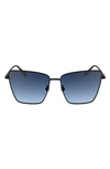 LONGCHAMP 55MM GRADIENT SQUARE SUNGLASSES