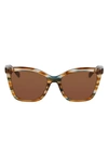 LONGCHAMP LE PLIAGE 54MM GRADIENT CAT EYE SUNGLASSES