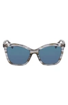 LONGCHAMP LE PLIAGE 54MM GRADIENT CAT EYE SUNGLASSES