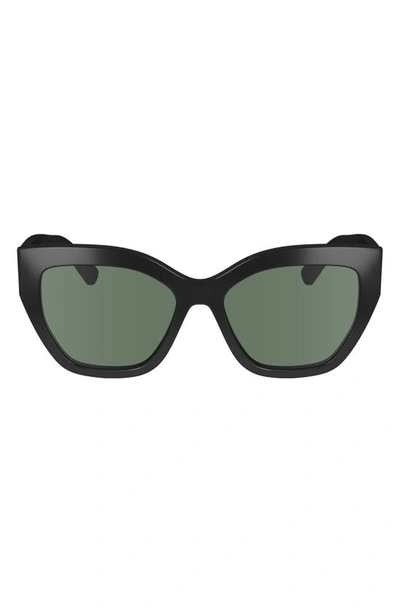 LONGCHAMP LONGCHAMP 55MM GRADIENT BUTTERFLY SUNGLASSES