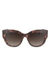 LONGCHAMP 55MM GRADIENT BUTTERFLY SUNGLASSES