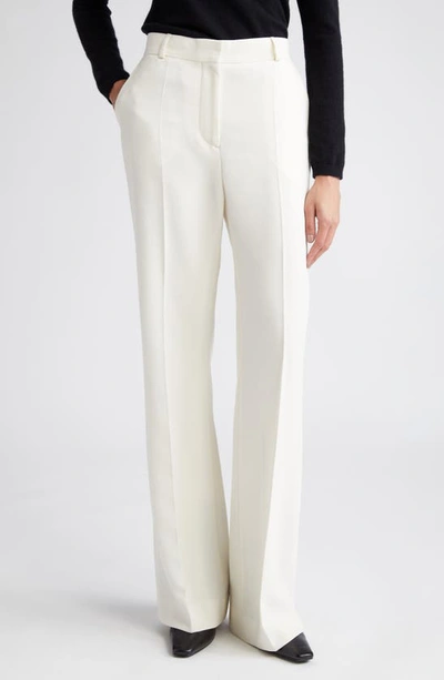 Totême Flared Evening Trousers In Macadamia