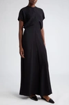 Totême Slouch-waist Maxi Dress In Black