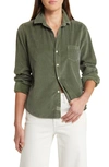 FRANK & EILEEN BARRY TAILORED FIT CORDUROY BUTTON-UP SHIRT