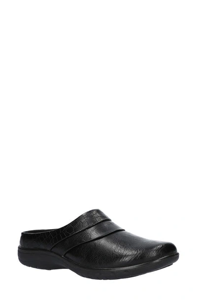 Easy Street Swing Womens Round Mules In Black