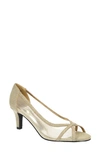 Easy Street Women's Picaboo Pumps Women's Shoes In Gold Glitter