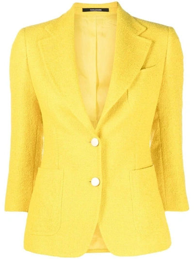 Tagliatore Single Breasted Jacket In Yellow