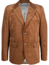 Vtmnts Corduroy Single-breasted Blazer In Brown