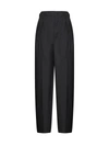Lemaire Pleated-waist Virgin-wool Trousers In Black
