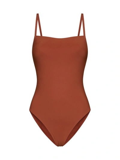 Lido Swimwear In Terracotta