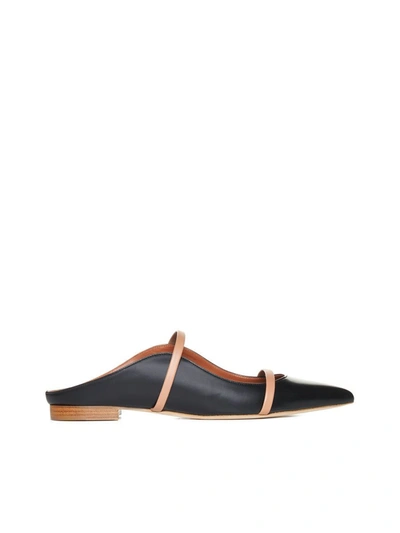 Malone Souliers Flat Shoes In Black