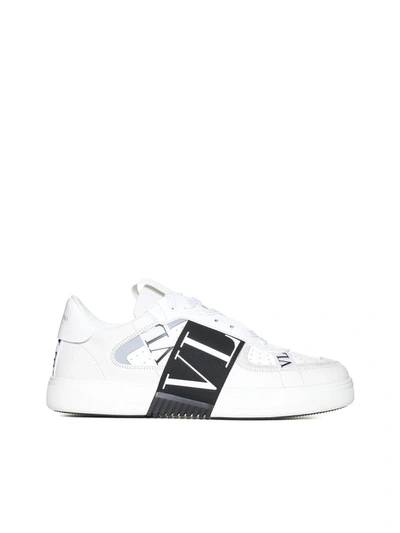 Valentino Garavani Sneakers In Bianco Nero Bia Bia Ghiaccio B