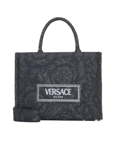 Versace Tote In Black