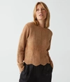 Michael Stars Lakin Cropped Pullover Sweater In Gold