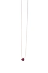 A BLONDE AND HER BAG STEPHANIE DELICATE DROP DEMI FINE NECKLACE IN RUBY