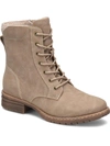 B.O.C. CLAUDIA WOMENS FAUX SUEDE ANKLE COMBAT & LACE-UP BOOTS