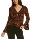 SEA NY GRETEL CROCHET WOOL SWEATER