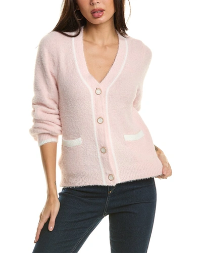 Bcbgeneration Stripe Cardigan In Pink