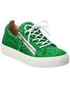 Giuseppe Zanotti Gail Glitter Low-top Sneakers In Green