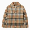 BURBERRY BEIGE QUILTED JACKET VINTAGE CHECK