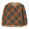 Burberry Sweatshirt Teddy Beige Vintage Check In Beige