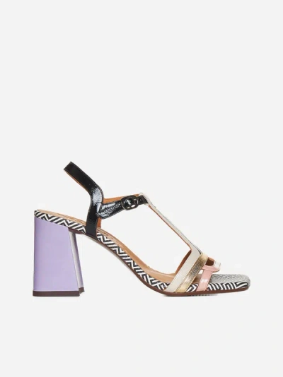 Chie Mihara Piyata 90mm Leather Sandals In Multicolor