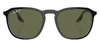 Ray Ban Unisex Rb2203 Polarized Low Bridge Fit Sunglasses, Polar Rb2203f In Green