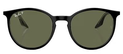 Ray Ban Ray-ban Womens Black Rb2204 Phantos-frame Acetate Sunglasses In Green