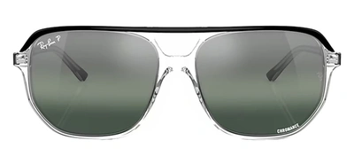 Ray Ban Rb2205 1294g6 Navigator Polarized Sunglasses In Grey